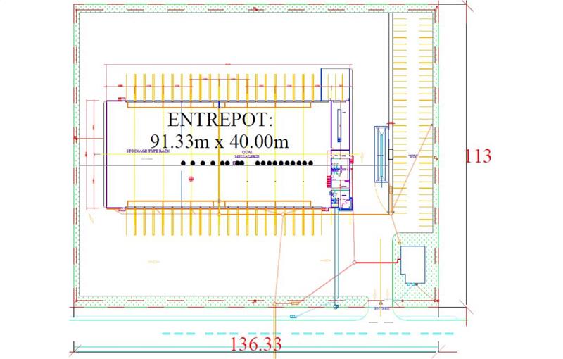 Location d'entrepôt de 4 216 m² à Ennery - 57365 plan - 1