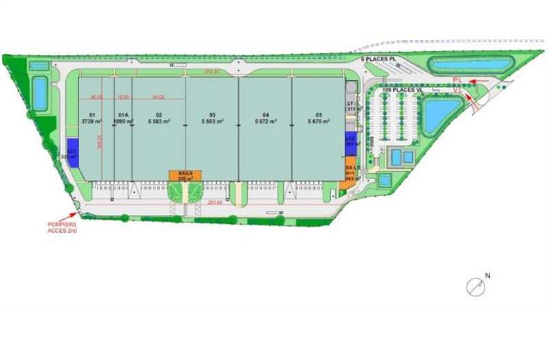 Location d'entrepôt de 29 827 m² à Escrennes - 45300 plan - 1