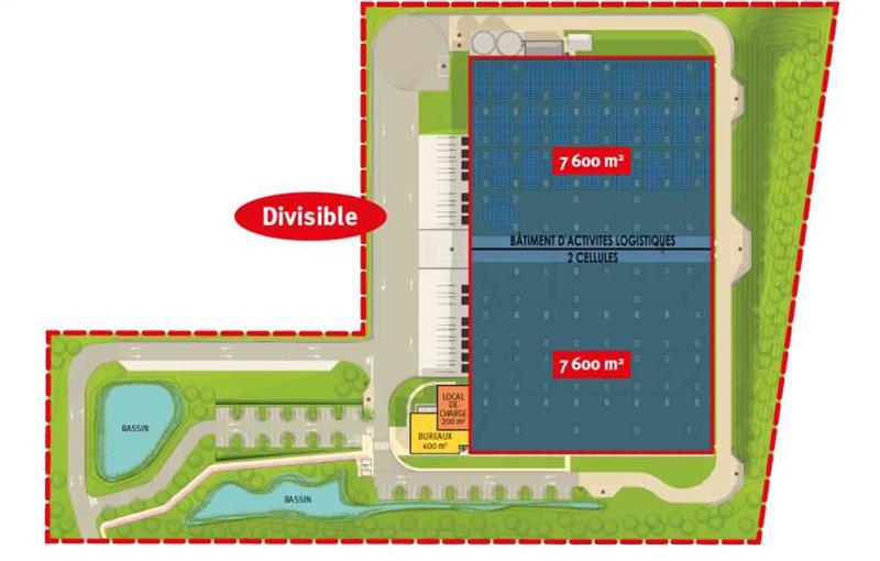Location d'entrepôt de 15 800 m² à Eslettes - 76710 plan - 1