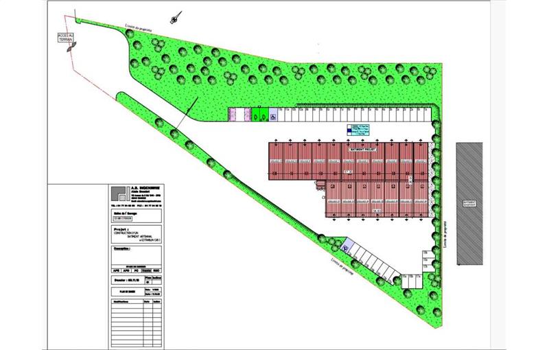 Location d'entrepôt de 913 m² à Estrablin - 38780 plan - 1