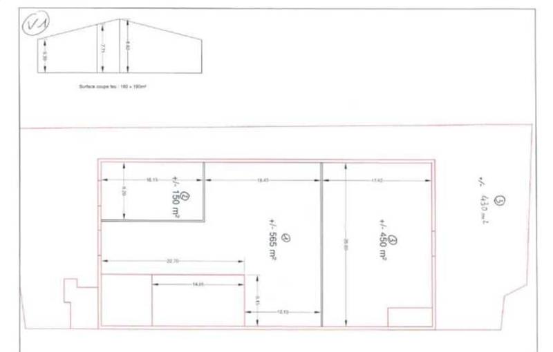 Location d'entrepôt de 600 m² à Eysines - 33320 plan - 1