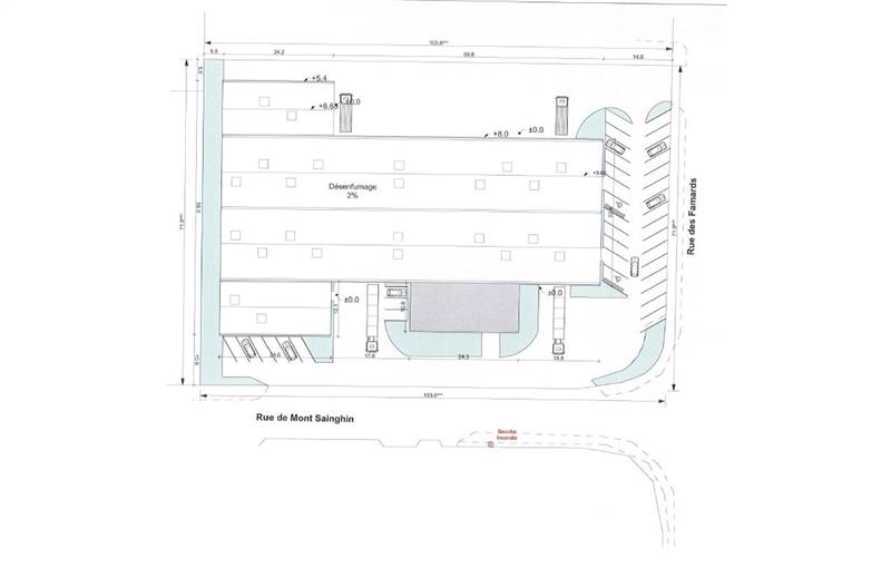 Location d'entrepôt de 1 600 m² à Fretin - 59273 plan - 1