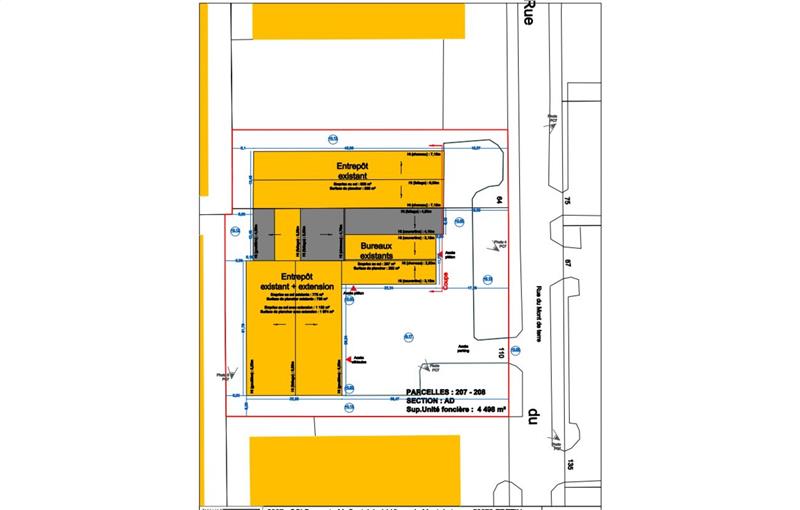 Location d'entrepôt de 698 m² à Fretin - 59273 plan - 1