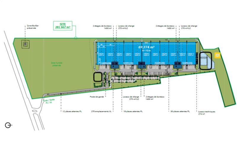 Location d'entrepôt de 69 237 m² à Gonfreville-l'Orcher - 76700 plan - 1
