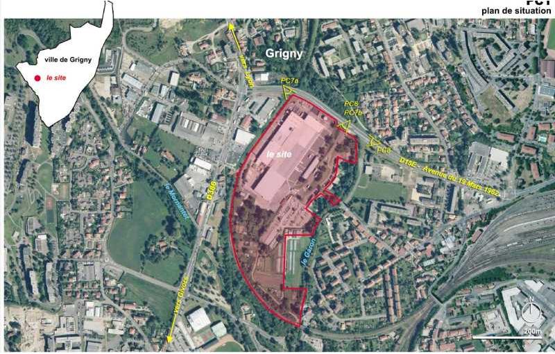Location d'entrepôt de 39 889 m² à Grigny - 69520 plan - 1