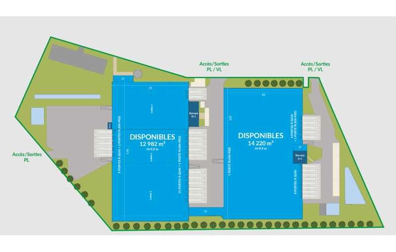 Location d'entrepôt de 27 183 m² à Hénin-Beaumont - 62110 plan - 1