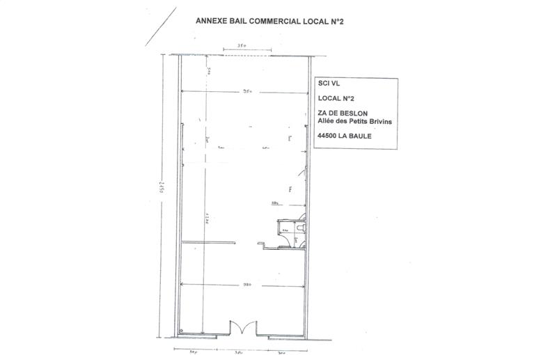 Location d'entrepôt de 200 m² à La Baule-Escoublac - 44500 plan - 1