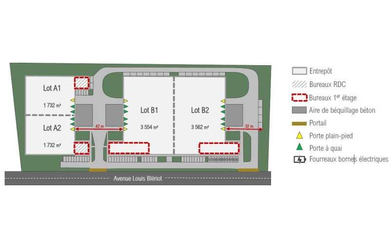 Location d'entrepôt de 10 580 m² à La Courneuve - 93120 plan - 1
