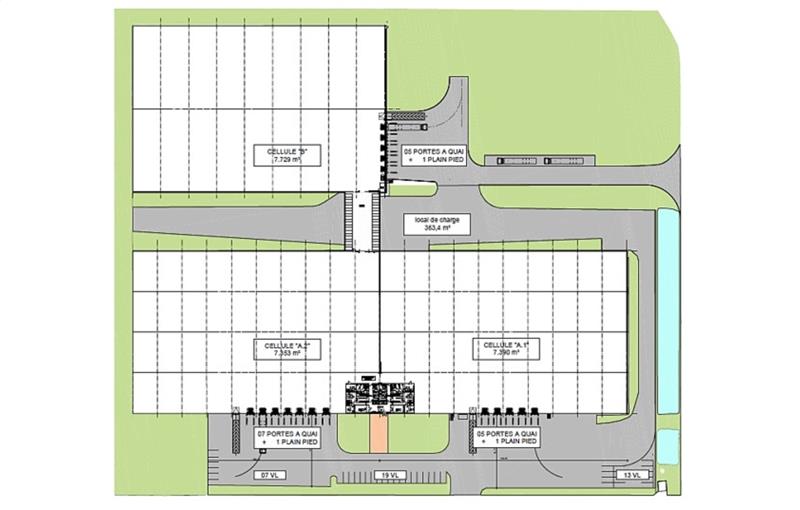 Location d'entrepôt de 23 105 m² à La Veuve - 51520 plan - 1