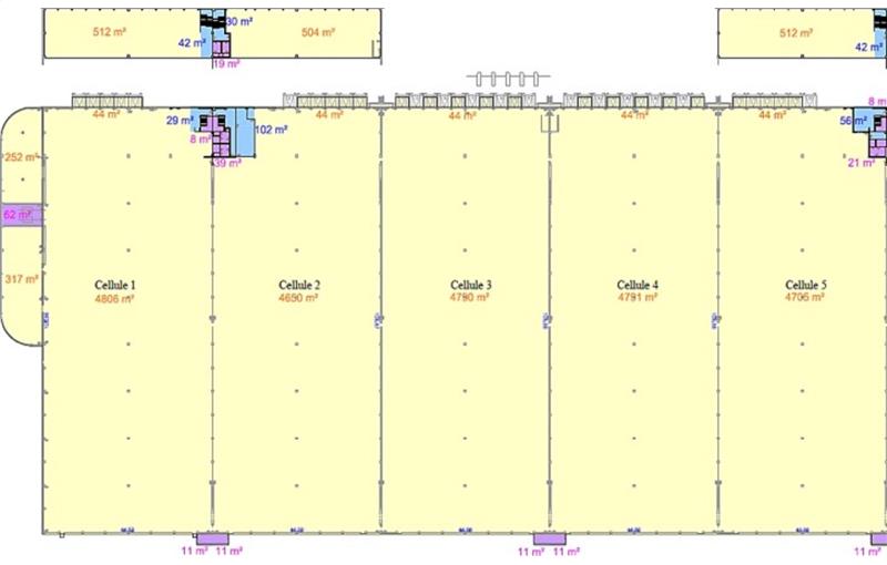 Location d'entrepôt de 11 441 m² à Lannoy-Cuillère - 60220 plan - 1