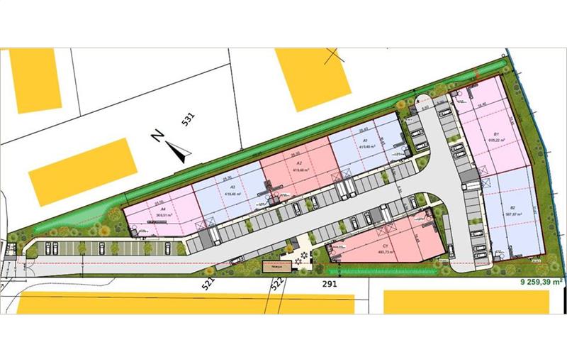 Location d'entrepôt de 4 310 m² à Launaguet - 31140 plan - 1