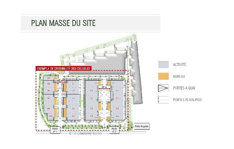 Location d'entrepôt de 14 273 m² à Le Bourget - 93350 plan - 1