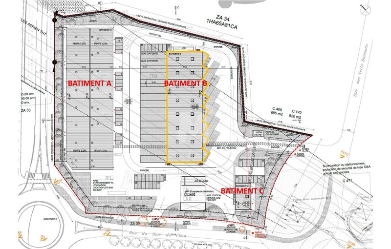 Location d'entrepôt de 1 960 m² à Le Coudray-Montceaux - 91830 plan - 1