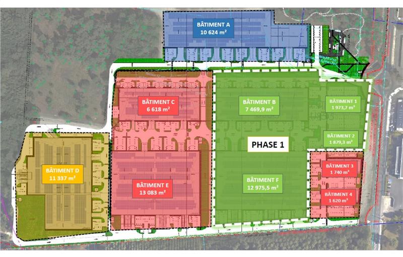 Location d'entrepôt de 12 976 m² à Le Haillan - 33185 plan - 1