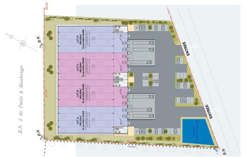 Location d'entrepôt de 4 648 m² à Le Plessis-Belleville - 60330 plan - 1