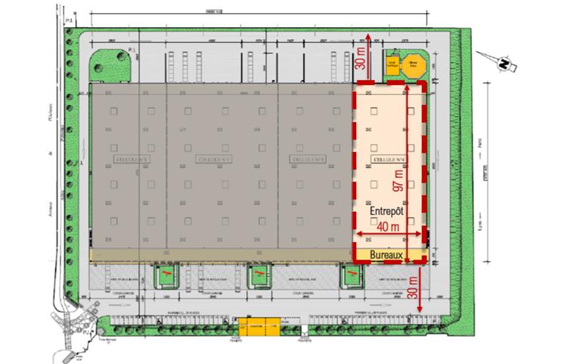 Location d'entrepôt de 4 305 m² à Les Ulis - 91940 plan - 1