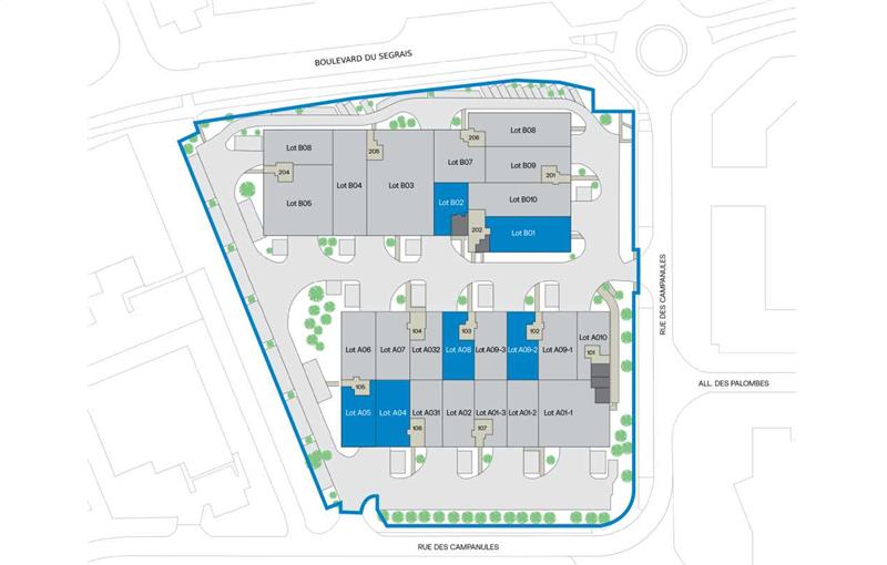 Location d'entrepôt de 2 697 m² à Lognes - 77185 plan - 1