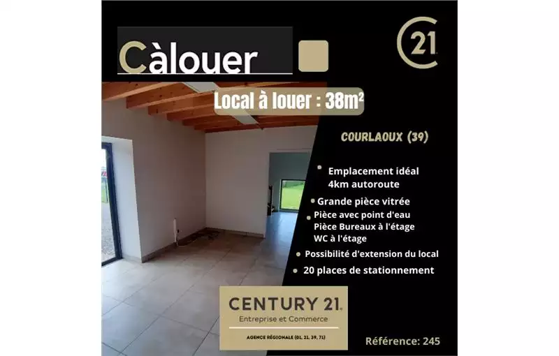 Location d'entrepôt de 38 m² à Lons-le-Saunier - 39000