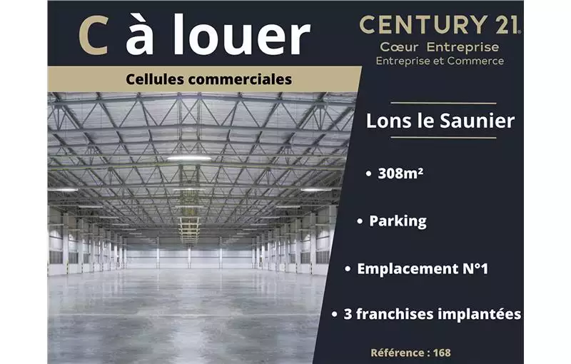 Location d'entrepôt de 308 m² à Lons-le-Saunier - 39000