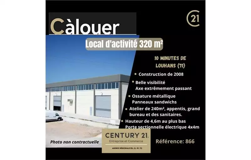 Location d'entrepôt de 320 m² à Louhans - 71500