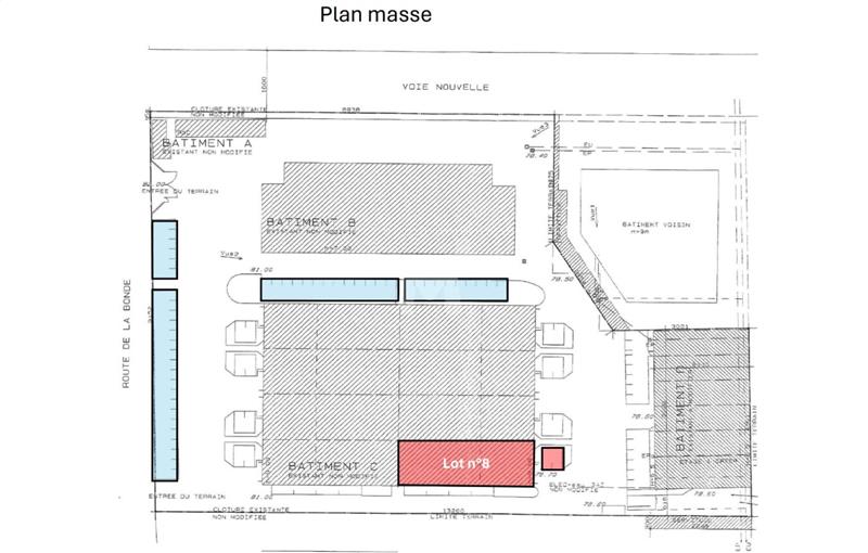 Location d'entrepôt de 410 m² à Massy - 91300 plan - 1