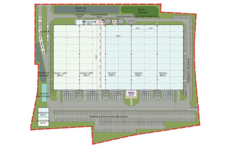 Location d'entrepôt de 29 900 m² à Montélimar - 26200 plan - 1