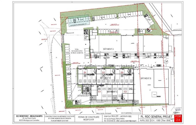 Location d'entrepôt de 800 m² à Montigny-lès-Cormeilles - 95370 plan - 1