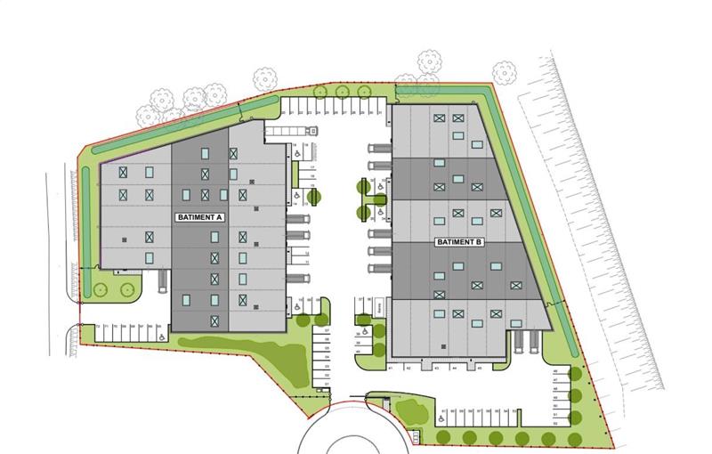 Location d'entrepôt de 3 383 m² à Nieppe - 59850 plan - 1