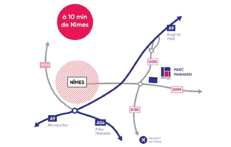 Location d'entrepôt de 37 500 m² à Nîmes - 30000 plan - 1