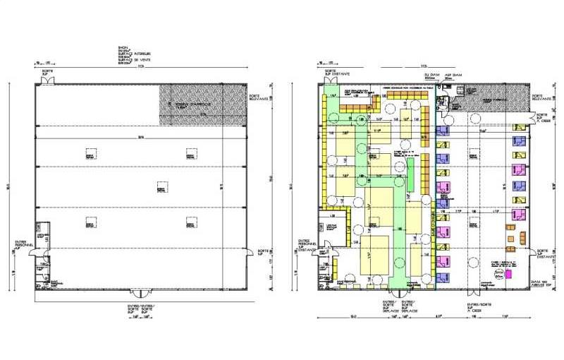 Location d'entrepôt de 515 m² à Orgeval - 78630 plan - 1