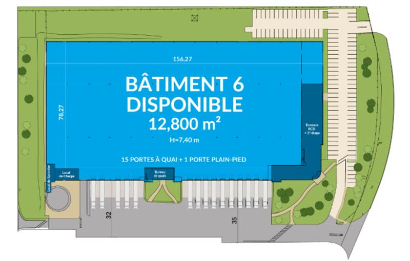 Location d'entrepôt de 12 800 m² à Ormes - 45140 plan - 1