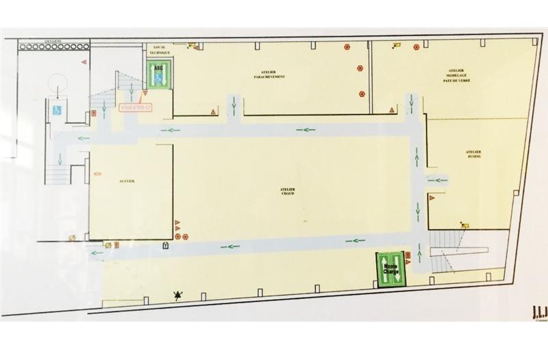 Location d'entrepôt de 924 m² à Pantin - 93500 plan - 1