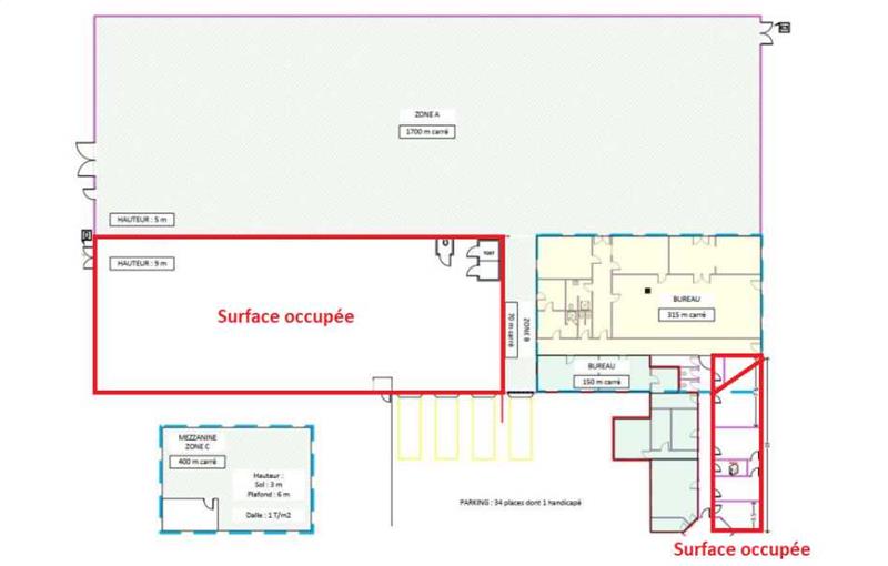 Location d'entrepôt de 2 565 m² à Roncq - 59223 plan - 1