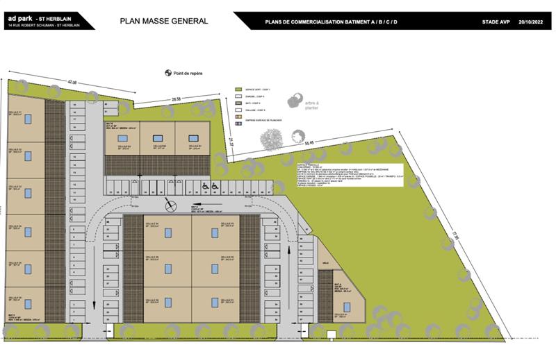 Location d'entrepôt de 4 078 m² à Saint-Herblain - 44800 plan - 1