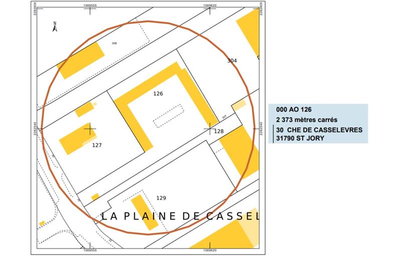 Location d'entrepôt de 100 m² à Saint-Jory - 31790 plan - 1