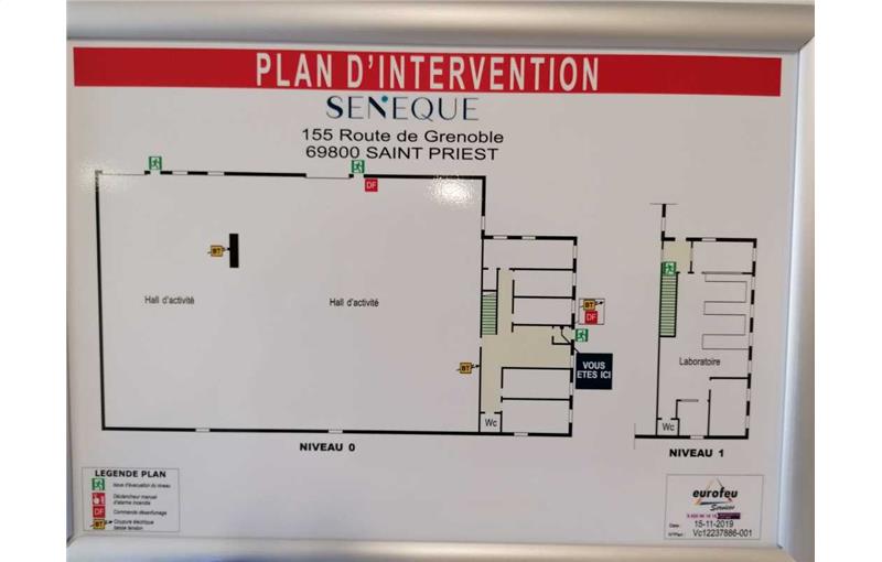 Location d'entrepôt de 1 119 m² à Saint-Priest - 69800 plan - 1