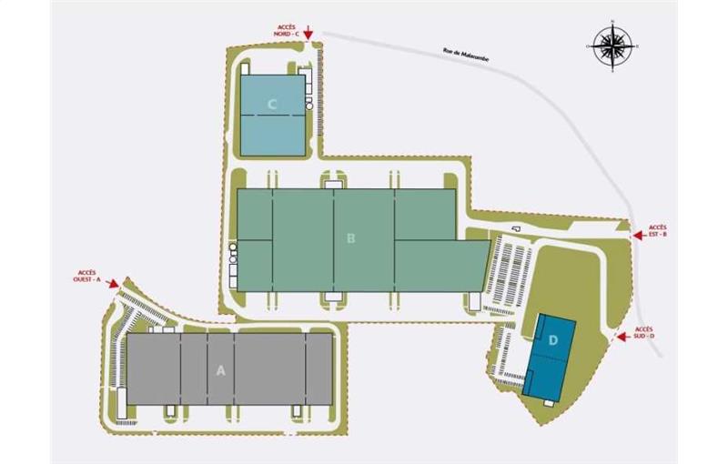 Location d'entrepôt de 5 245 m² à Saint-Quentin-Fallavier - 38070 plan - 1
