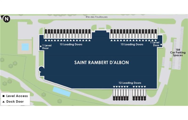 Location d'entrepôt de 21 698 m² à Saint-Rambert-d'Albon - 26140 plan - 1