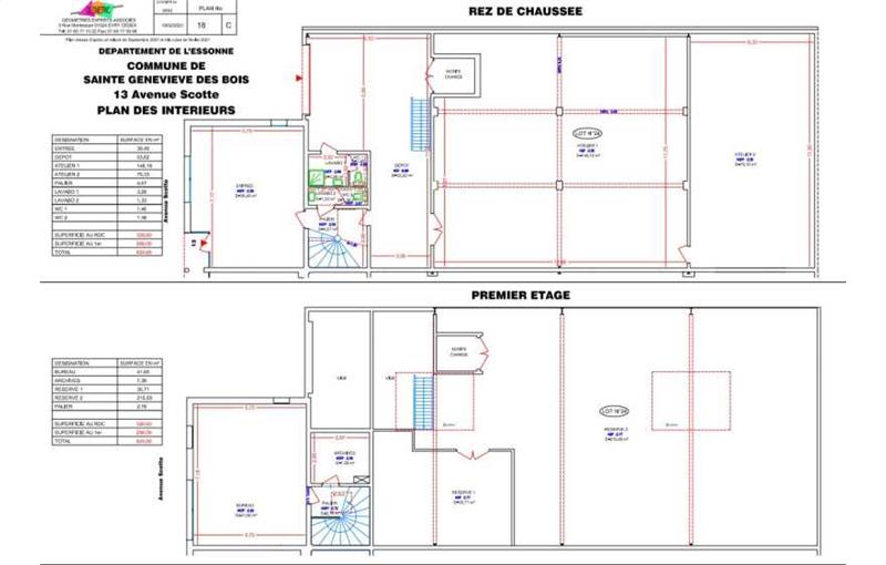 Location d'entrepôt de 625 m² à Sainte-Geneviève-des-Bois - 91700 plan - 1
