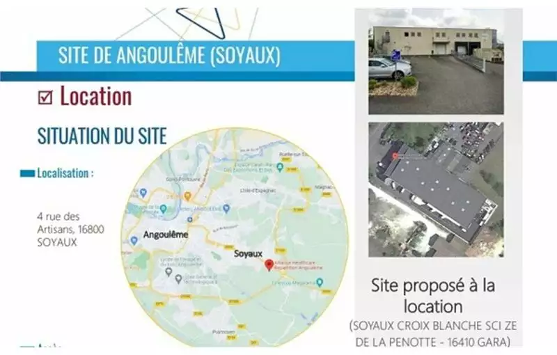 Location d'entrepôt de 2611 m² à Soyaux - 16800