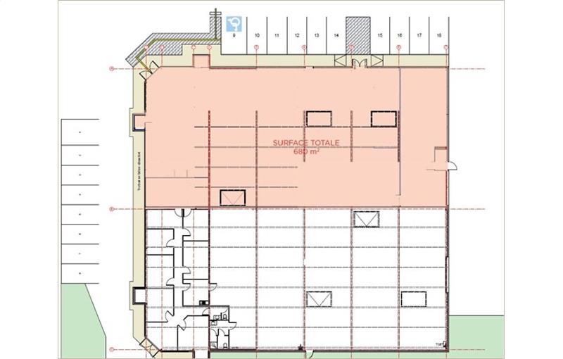 Location d'entrepôt de 680 m² à Toulouse - 31000 plan - 1