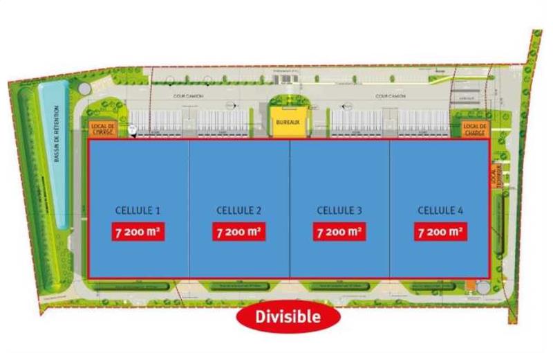 Location d'entrepôt de 30 490 m² à Tournan-en-Brie - 77220 plan - 1