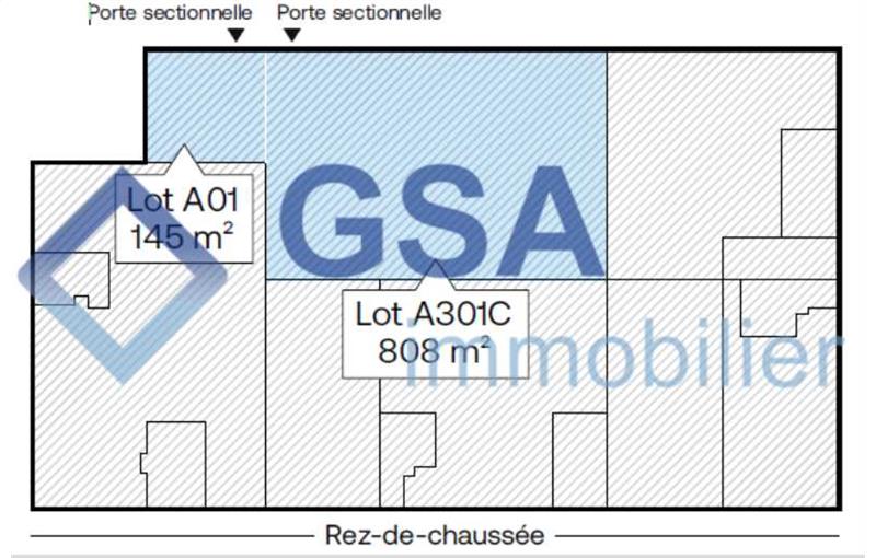Location d'entrepôt de 1 262 m² à Verrières-le-Buisson - 91370 plan - 1