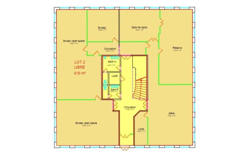 Location d'entrepôt de 410 m² à Villebon-sur-Yvette - 91140 plan - 1