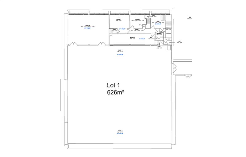 Location d'entrepôt de 1 237 m² à Villeurbanne - 69100 plan - 1