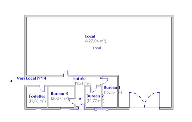 Location d'entrepôt de 507 m² à Vitrolles - 13127 plan - 1