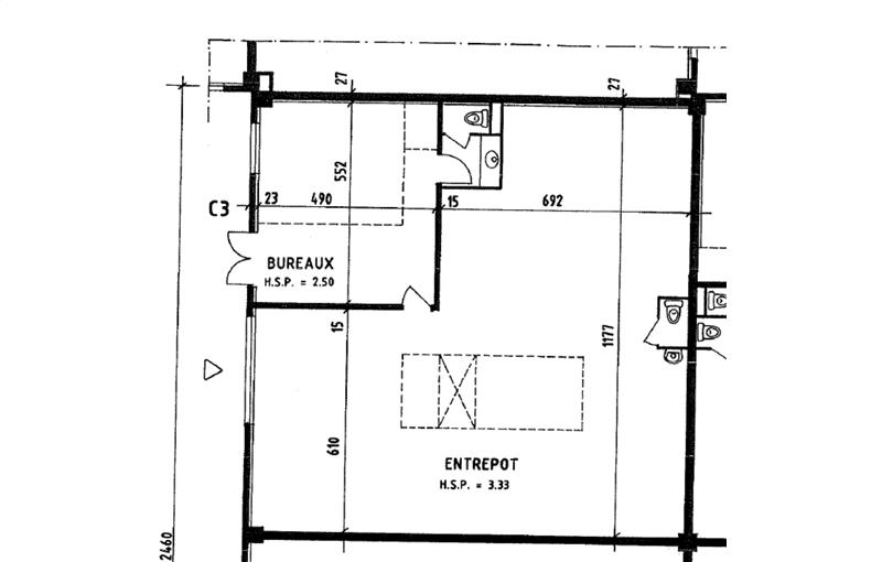Location d'entrepôt de 150 m² à Vitrolles - 13127 plan - 1