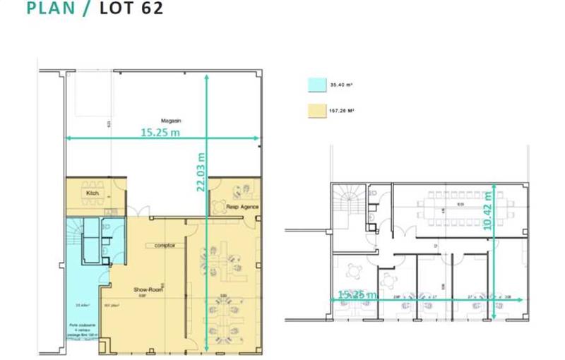 Location d'entrepôt de 900 m² à Vitry-sur-Seine - 94400 plan - 1