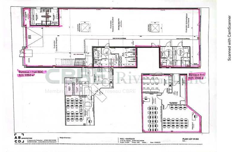 Bureau à acheter de 207 m² à Bischheim - 67800 plan - 1