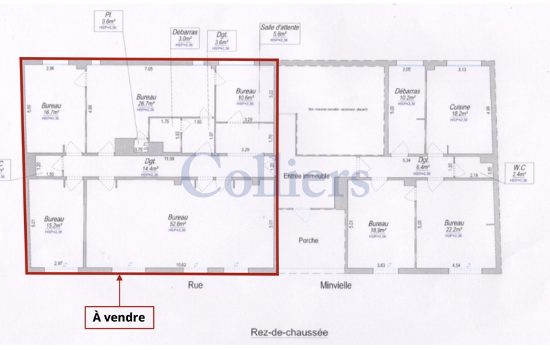 Vente de bureau de 149 m² à Bordeaux - 33000 plan - 1